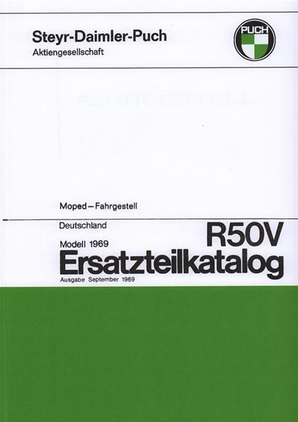 Puch R 50 V (Deutschland) Fahrgestell, Ersatzteilkatalog