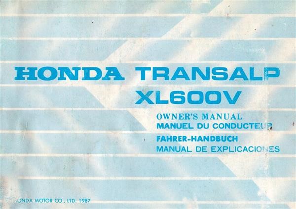 Honda XL600V Transalp Fahrerhandbuch