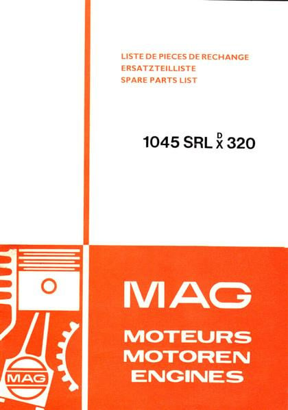 MAG 1045 SRL DX 320, Ersatzteilliste