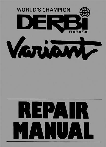 Derbi Variant, Repair Manual