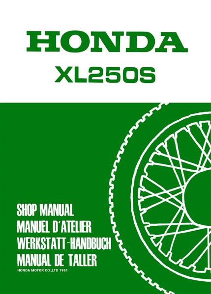 Honda XL250S Reparaturanleitung
