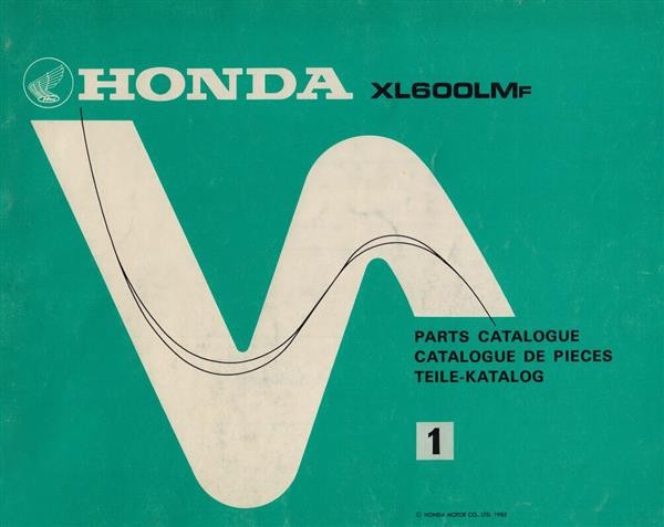 Honda XL600LMF Teilekatalog
