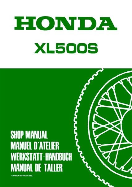 Honda XL500S Reparaturanleitung