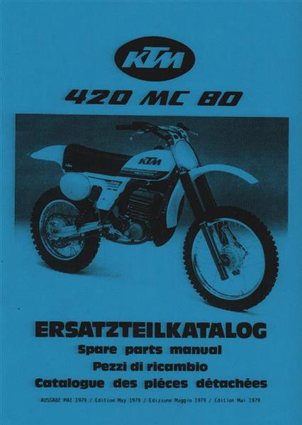 KTM Motorfahrzeugbau 420 MC 80, Ersatzteilkatalog