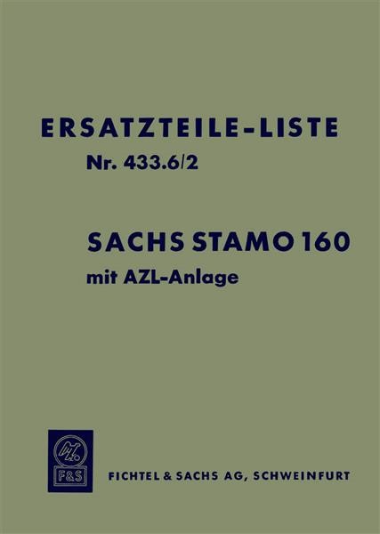 Sachs Stamo 160 mit AZL-Anlage Ersatzteilliste