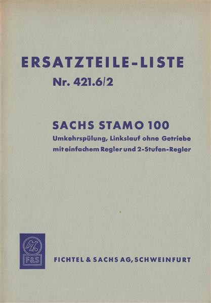 Sachs Stamo 100 Ersatzteile-Liste