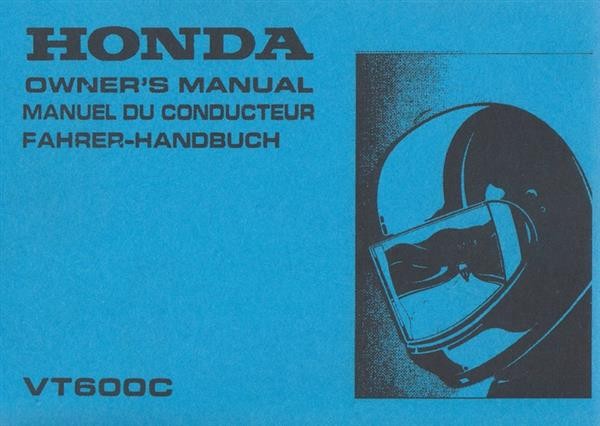 Honda VT600C Fahrerhandbuch