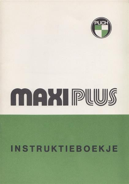 Puch Maxi Plus Instruktieboekje