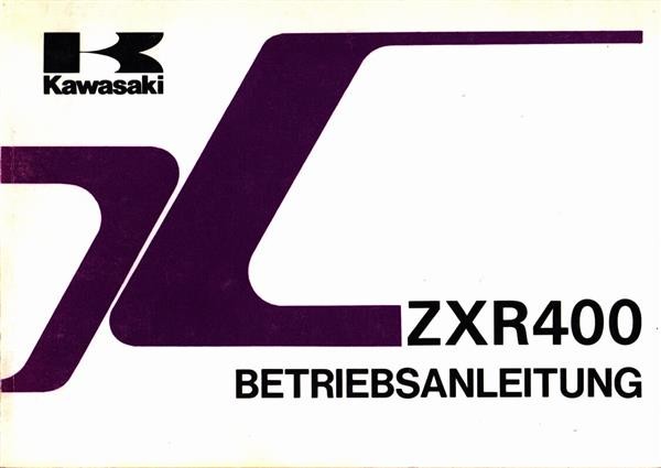 Kawasaki ZXR400 Betriebsanleitung