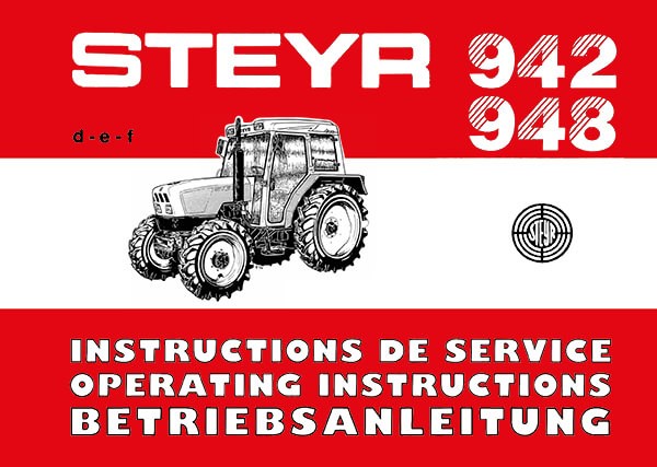 Steyr 942 und 948 Traktor Betriebsanleitung