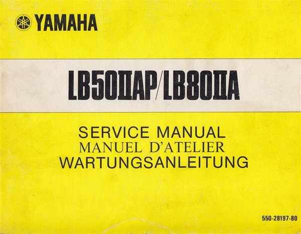 Yamaha LB50IIAP und LB80IIA Wartungsanleitung