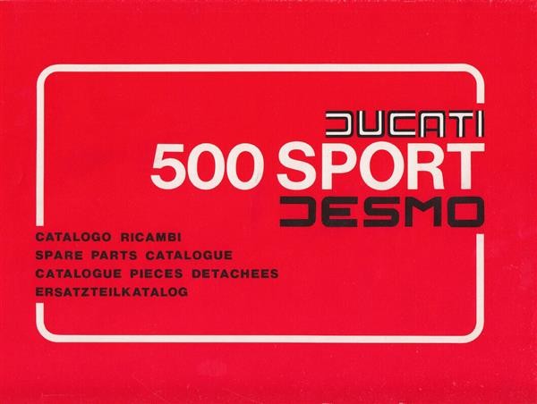 Ducati 500 Sport Desmo Fahrgestell Ersatzteilkatalog