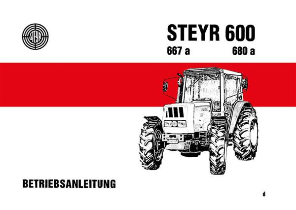 Steyr 600 667a 680a Traktor Betriebsanleitung