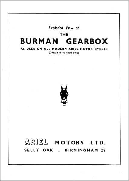 Burman Gearbox for Ariel Motorcycles Manual