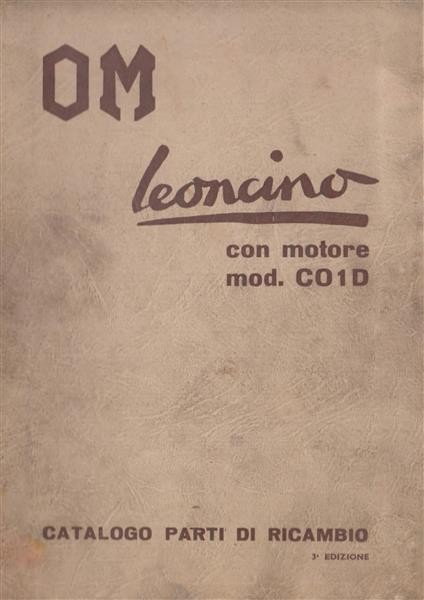 OM Leoncino mit Motor CO1D (Diesel) Catalogo parti di ricambio