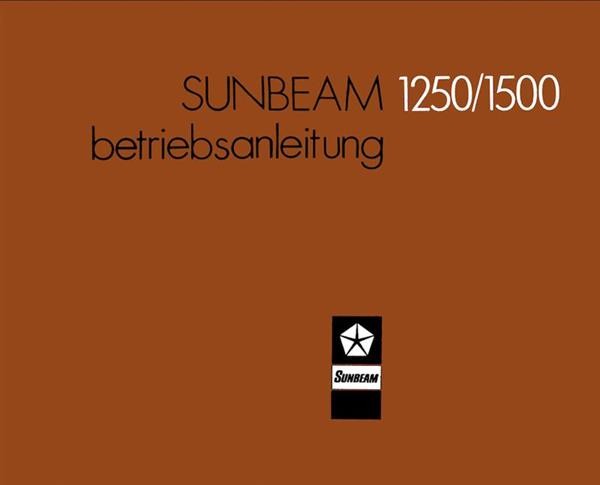 Sunbeam 1250 und 1500 Betriebsanleitung