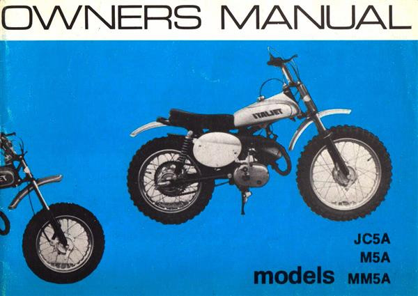 Italjet JC5A, M5A, MM5A Owner's Manual