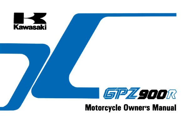 Kawasaki GPZ900R Owner's Manual