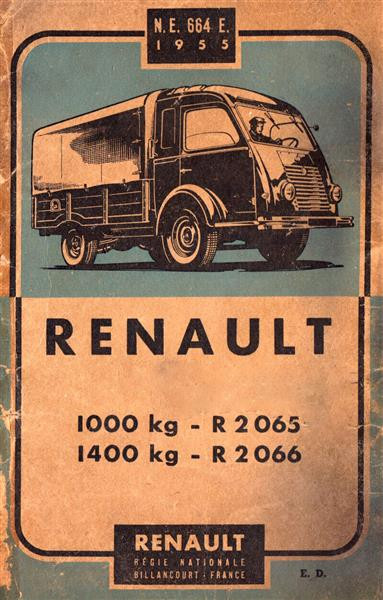 Renault R2065 und R2066 Lieferwagen Betriebsanleitung