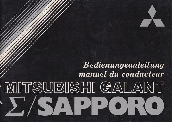 Mitsubishi Galant und Sapporo Bedienungsanleitung