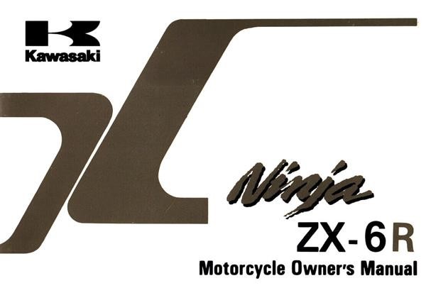 Kawasaki ZX-6R Ninja Owner's Manual