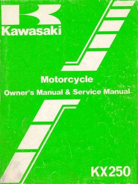 Kawasaki KX250 Owner's & Service Manual