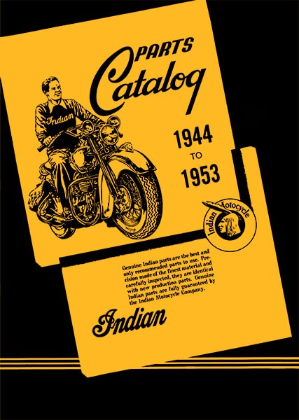 Indian 1944 to 1953 incl. Chief Part Catalog