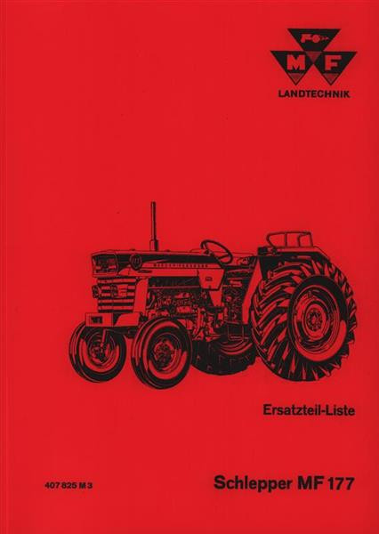 Massey-Ferguson MF 177, Ersatzteilkatalog