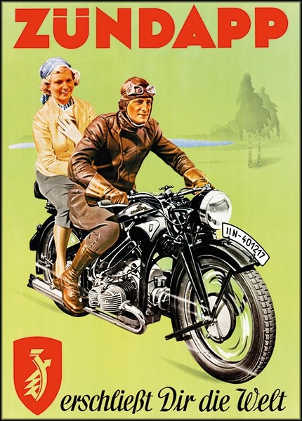 Zündapp Motorrad Poster
