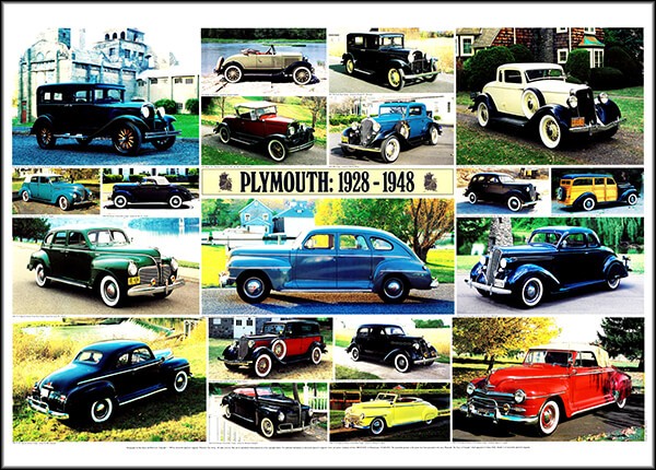 Plymouth 1928-1948 Poster