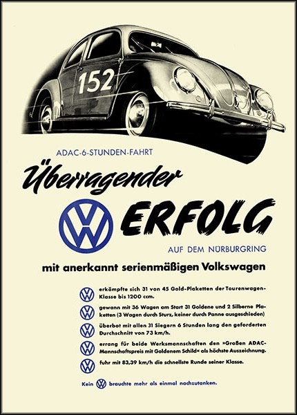 VW Käfer Erfolge Poster