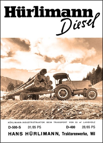 Hürlimann Diesel Traktor Poster