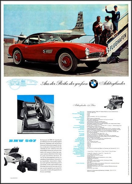 BMW 507 Poster