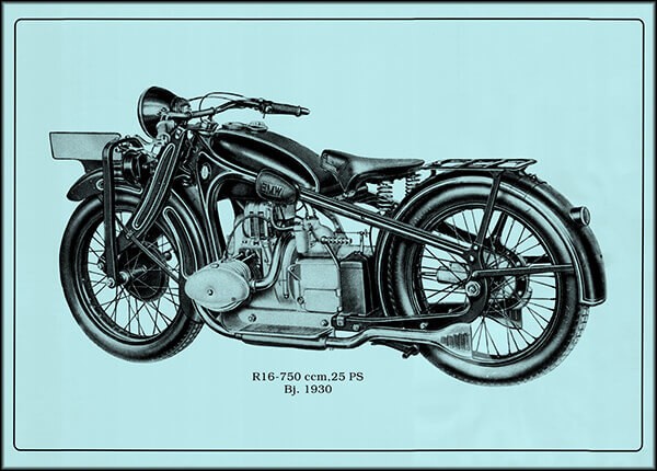 BMW R16 Motorrad Poster
