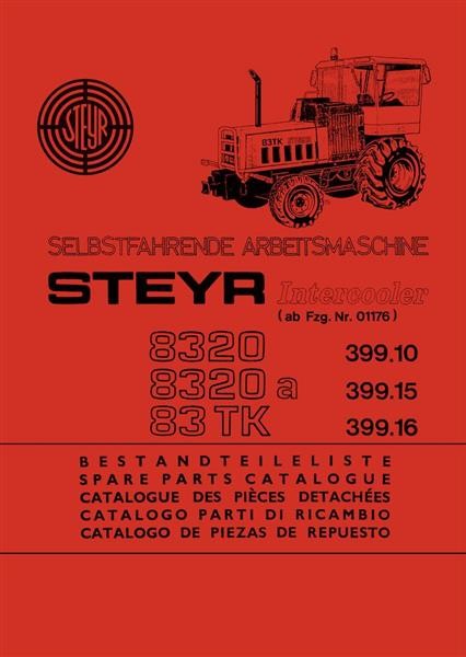 Steyr 8320, 8320a, 83 TK Ersatzteilkatalog