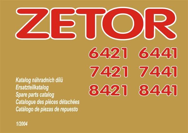 Zetor 6421, 6441, 7421, 7441, 8421, 8441 Ersatzteilkatalog