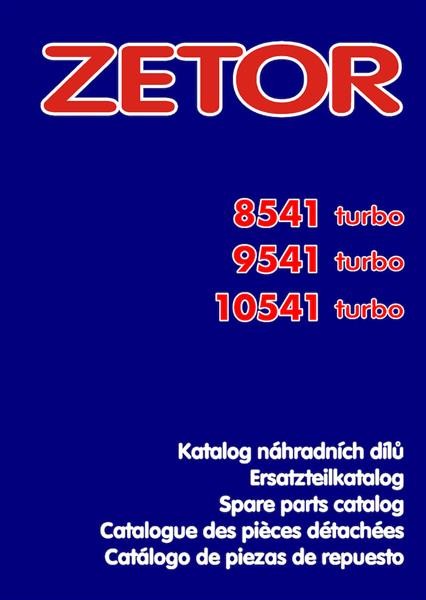 Zetor 8541 9541 10541 Turbo Ersatzteilkatalog