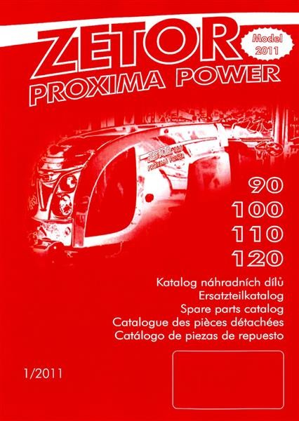 Zetor Proxima Power 90, 100, 110, 120 Ersatzteilkatalog