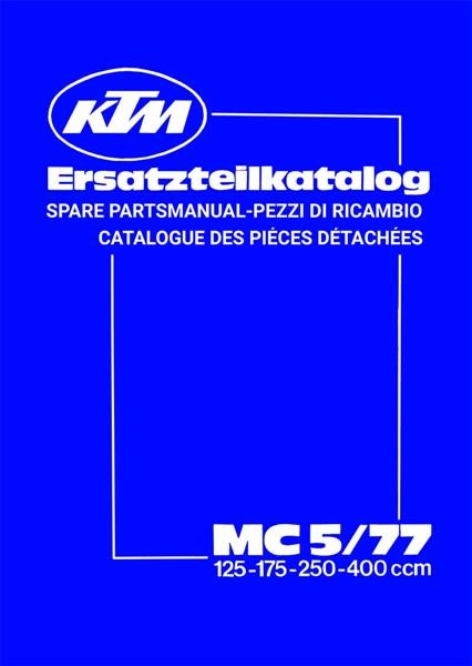 KTM MC 5/77, 125 175 250 400 ccm Ersatzteilkatalog