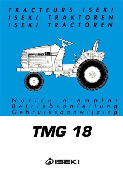 Iseki Traktor TMG18 Betriebsanleitung