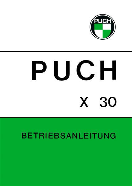 Puch X30 Sport NS/NL Bedienungsanleitung