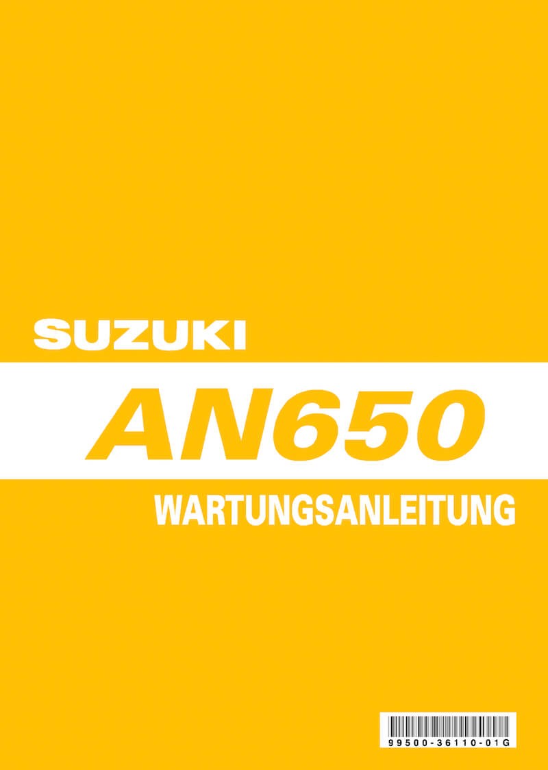 Suzuki AN650 Reparaturanleitung