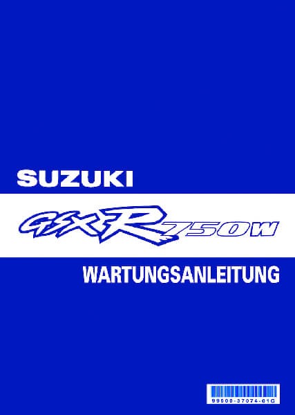 Suzuki GSXR750W Reparaturanleitung