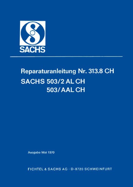 Sachs 503 / 2 AL / AAL CH Motor Reparaturanleitung