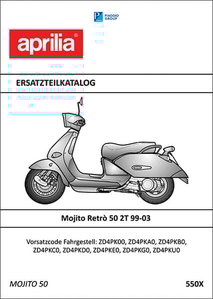 Aprilia Mojito Retro 50 2T Ersatzteilkatalog
