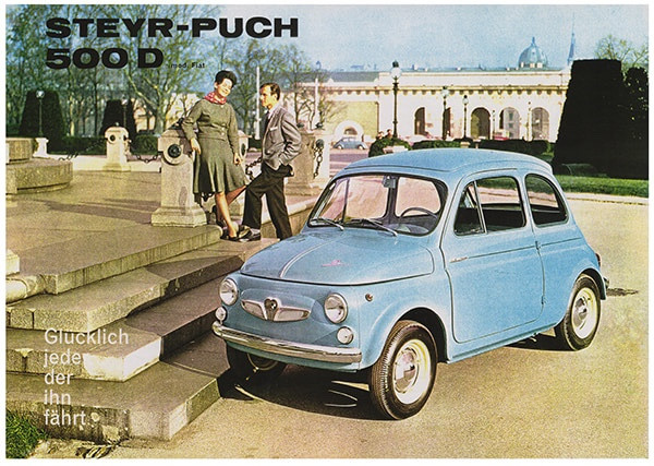 Puch 500 / 500D "Glücklich jeder den fährt", Prospekt