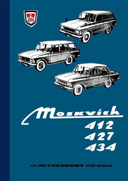 Moskwitsch 412, 427, 434 Betriebsanleitung