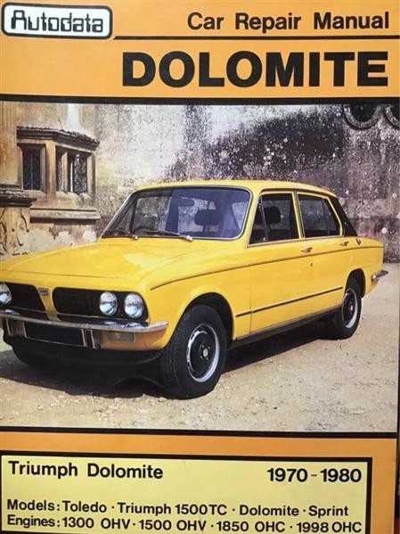 Autodata Triumph Toledo and Dolomite 1970-80