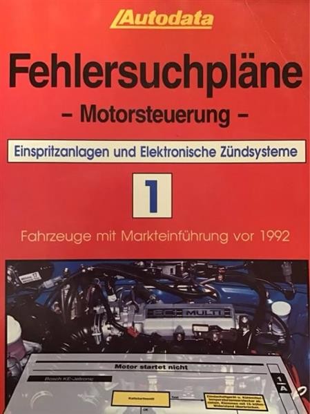 Autodata Fehlersuchpläne - Motorsteuerung Nr. 1 - 1992