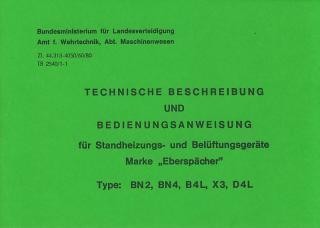Puch Pinzgauer & Haflinger - Eberspächer Standheizung Betriebsanleitung